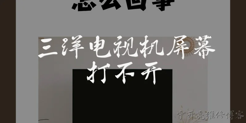 三洋电视机屏幕打不开:三洋电视机屏幕打不开，可能的原因有哪些？ - 2026最新屏幕问答知识盘点大全