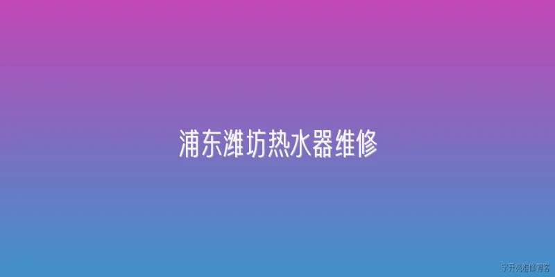 浦东潍坊热水器维修:浦东潍坊热水器维修通常包括哪些常见故障类型？ - 2026最新热水器问答知识盘点大全
